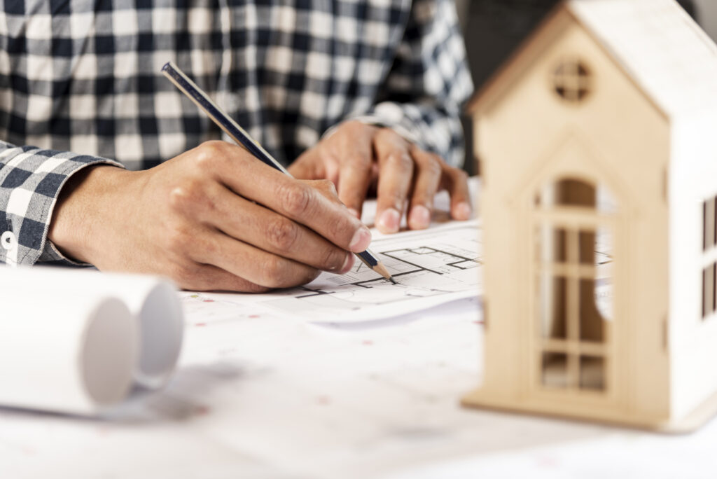 people writing background wooden house